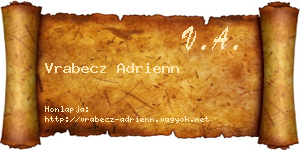 Vrabecz Adrienn névjegykártya